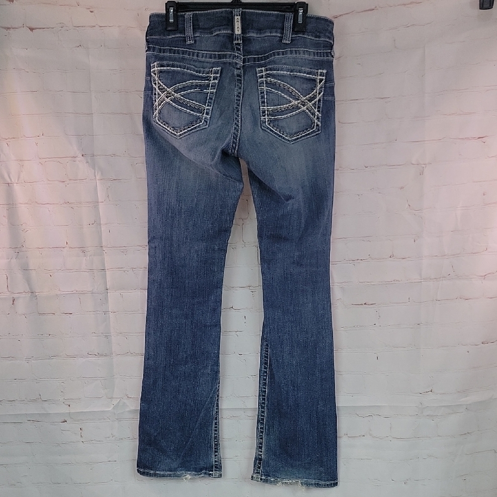 Ariat Blue Boot Cut Jeans Classic Style - Picture 3 of 4